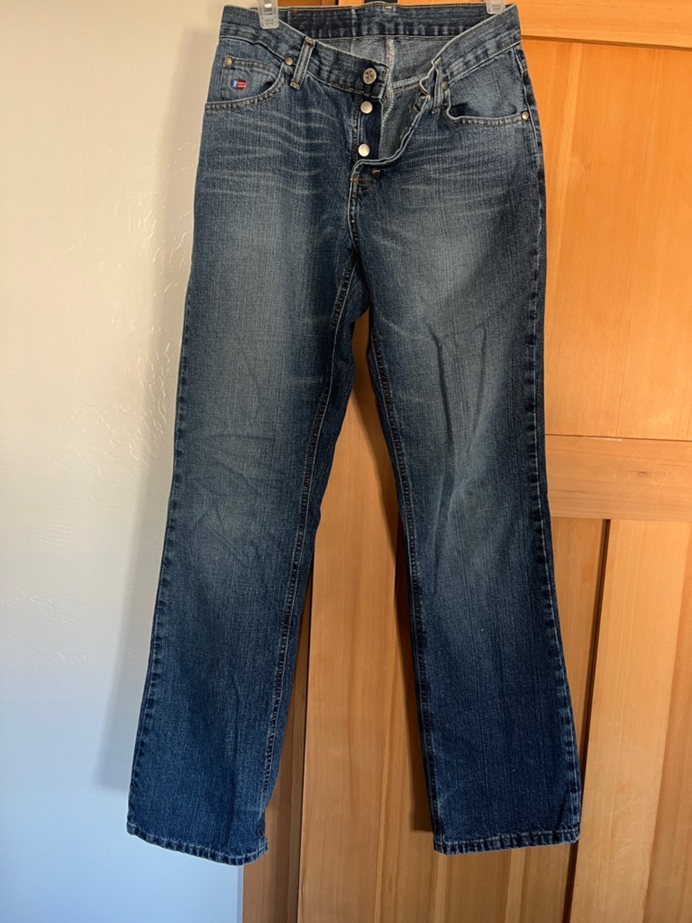 Wrangler Women's Boot Cut Jeans in Dark Blue Wash